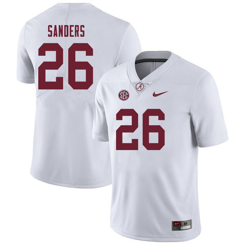 Men's Alabama Crimson Tide Trey Sanders #26 2019 White College Stitched Football Jersey 23CH076GT